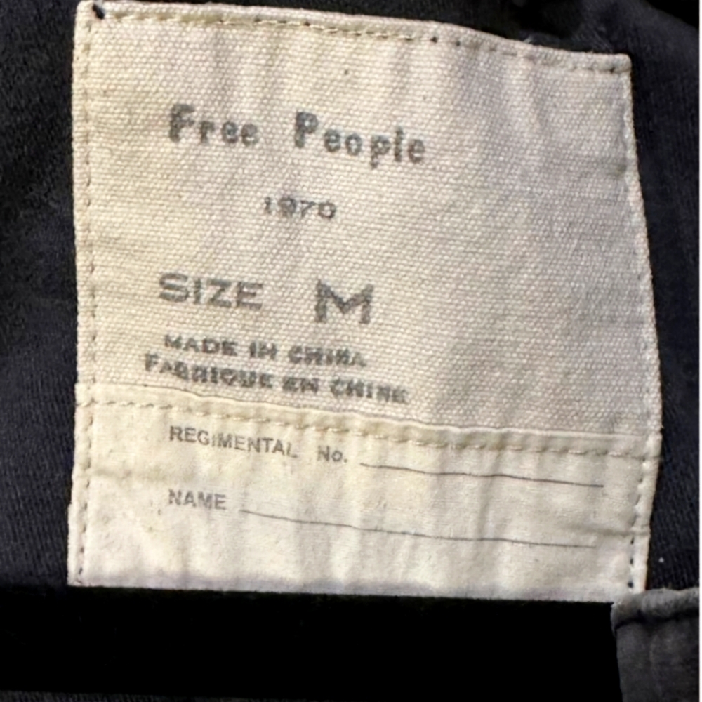 Free People Multi-color Hooded Jacket Zipper Snap Front Size Medium EUC - Picture 2 of 13